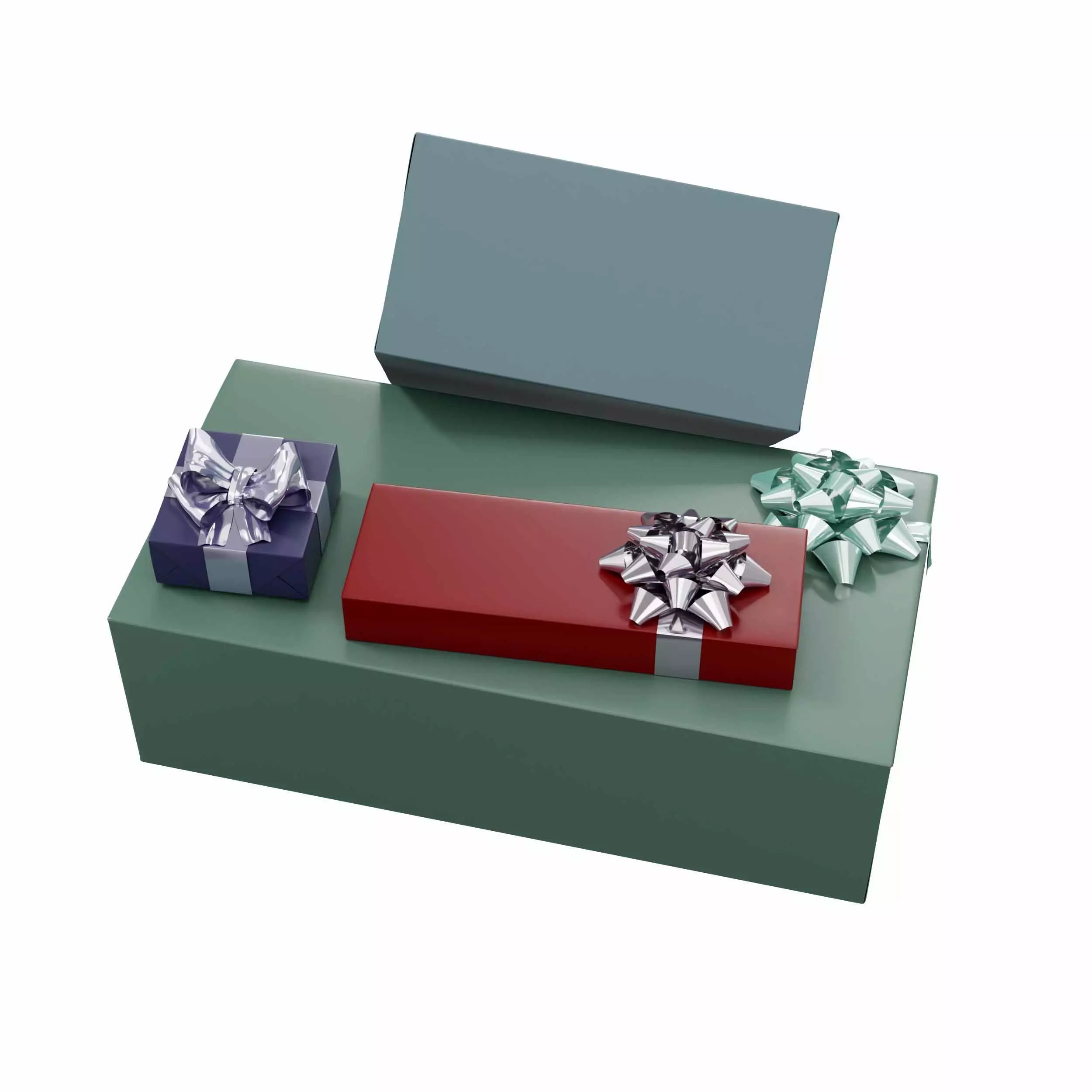 Gift box 10 3D model_2