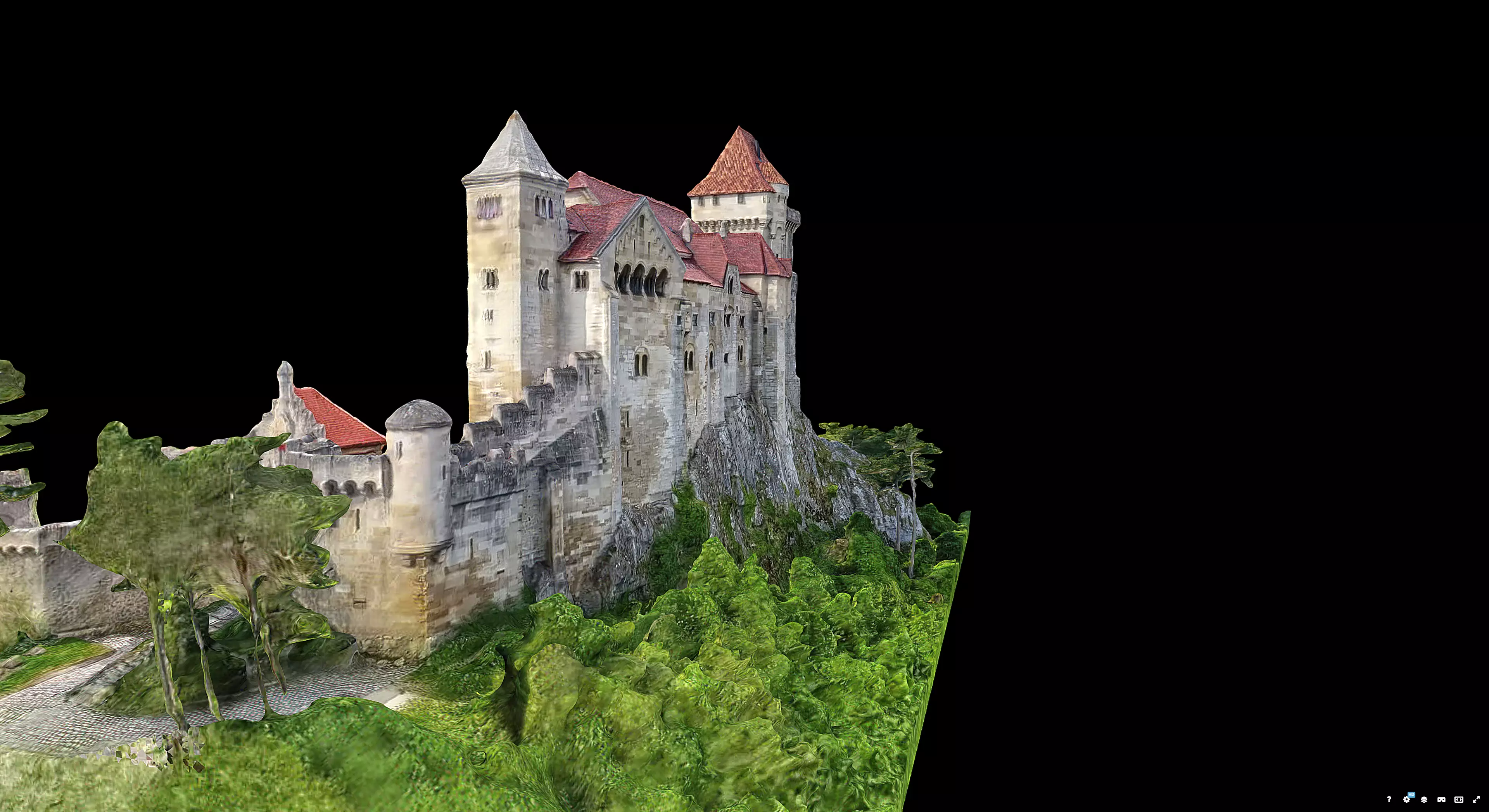 Liechtenstein Castle 3D model_3