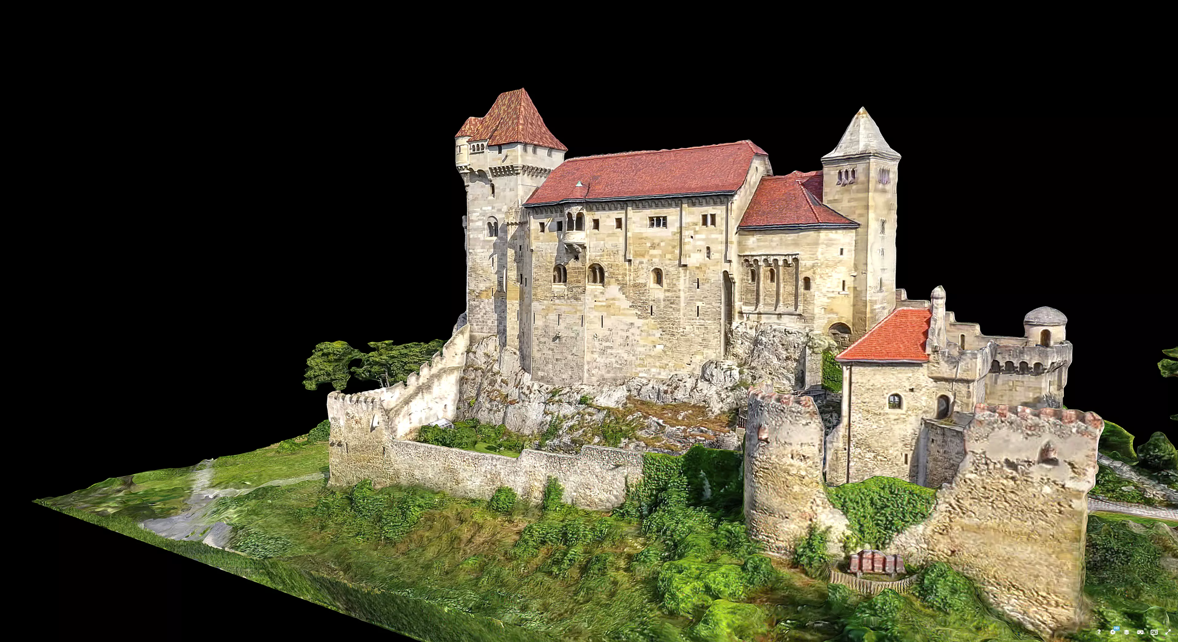 Liechtenstein Castle 3D model_4