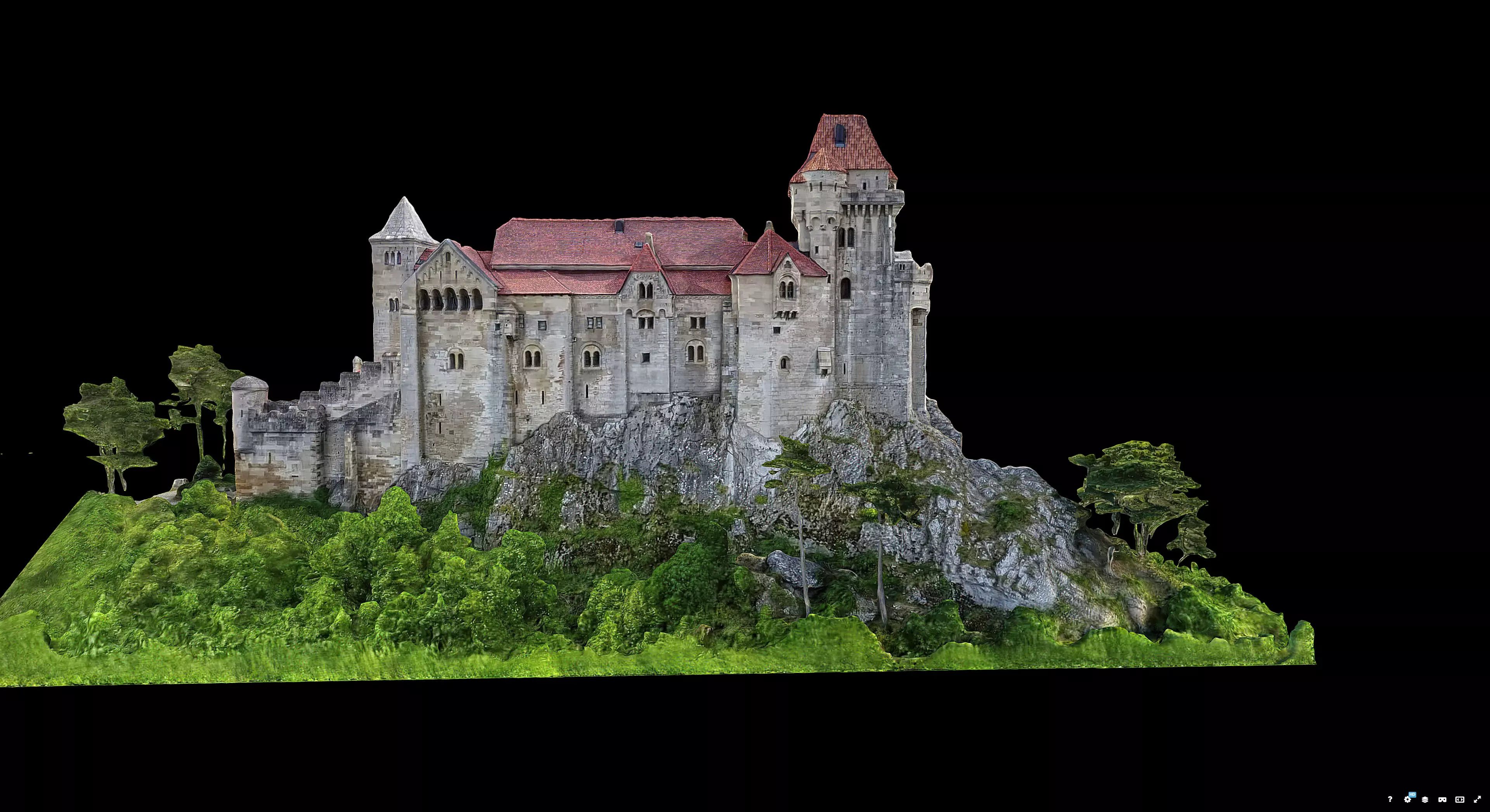 Liechtenstein Castle 3D model_2