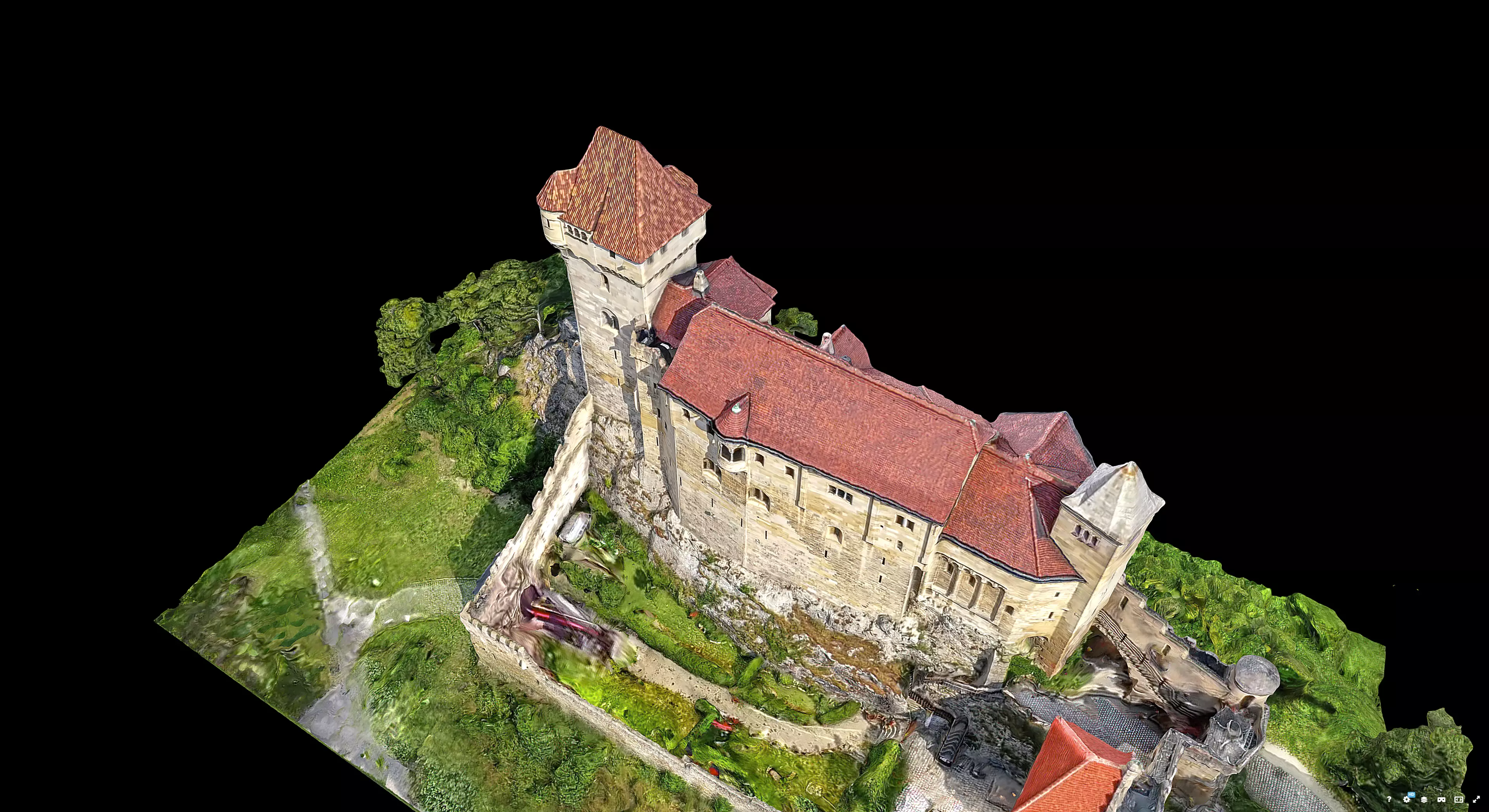 Liechtenstein Castle 3D model_6