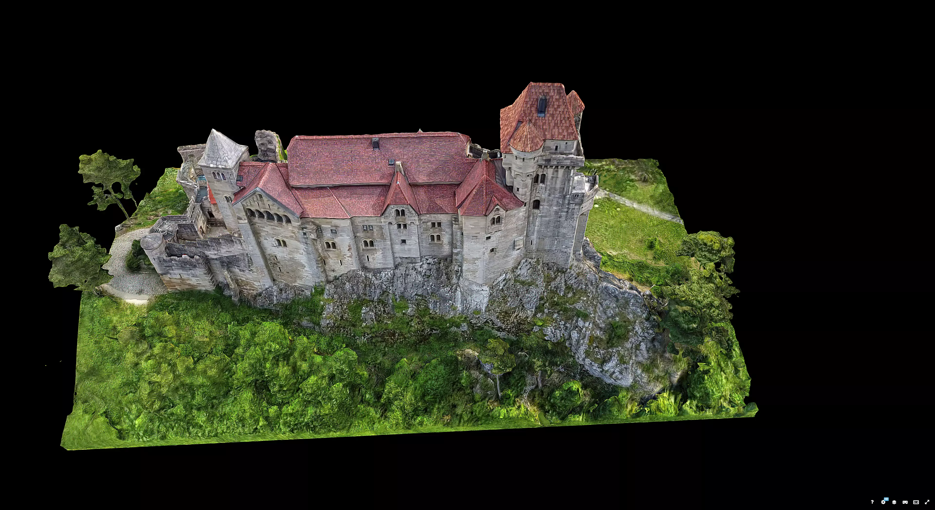 Liechtenstein Castle 3D model_7