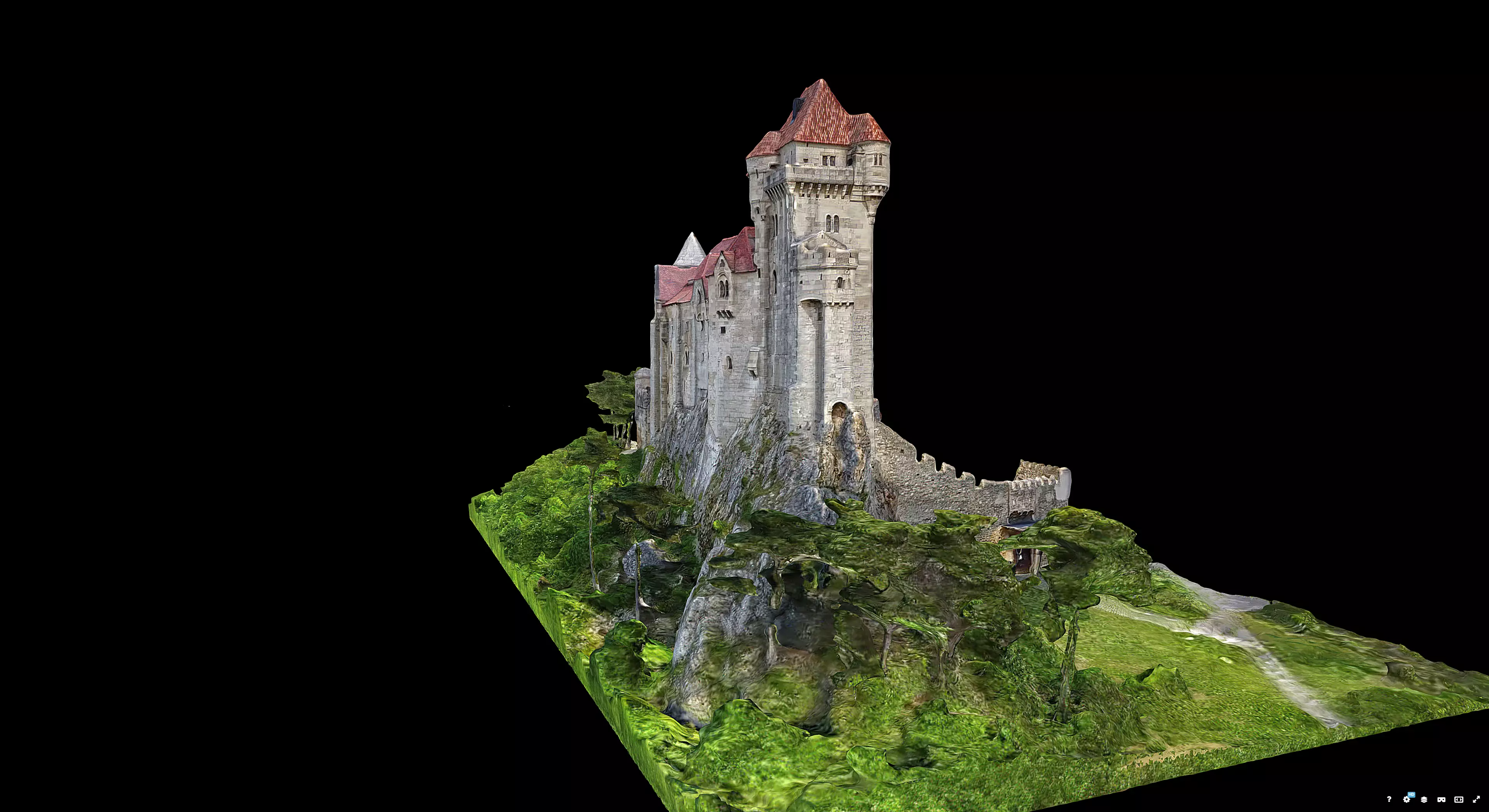 Liechtenstein Castle 3D model_1
