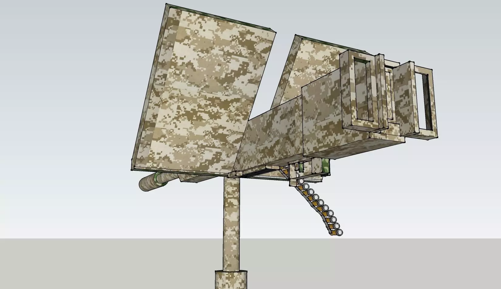 Mounted Machinegun Free 3D model
