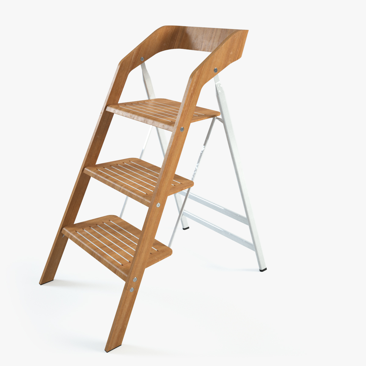 Vintage Usit Stepladder Chair 3 Step Version 3d Model Max Vintage Usit Stepladder Chair 3 Step Version 3d Model Max 1