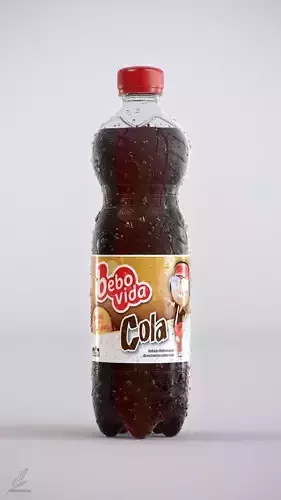 500ml Plastic Bottle - Coke 3D model 500ml Plastic Bottle - Coke 3D model