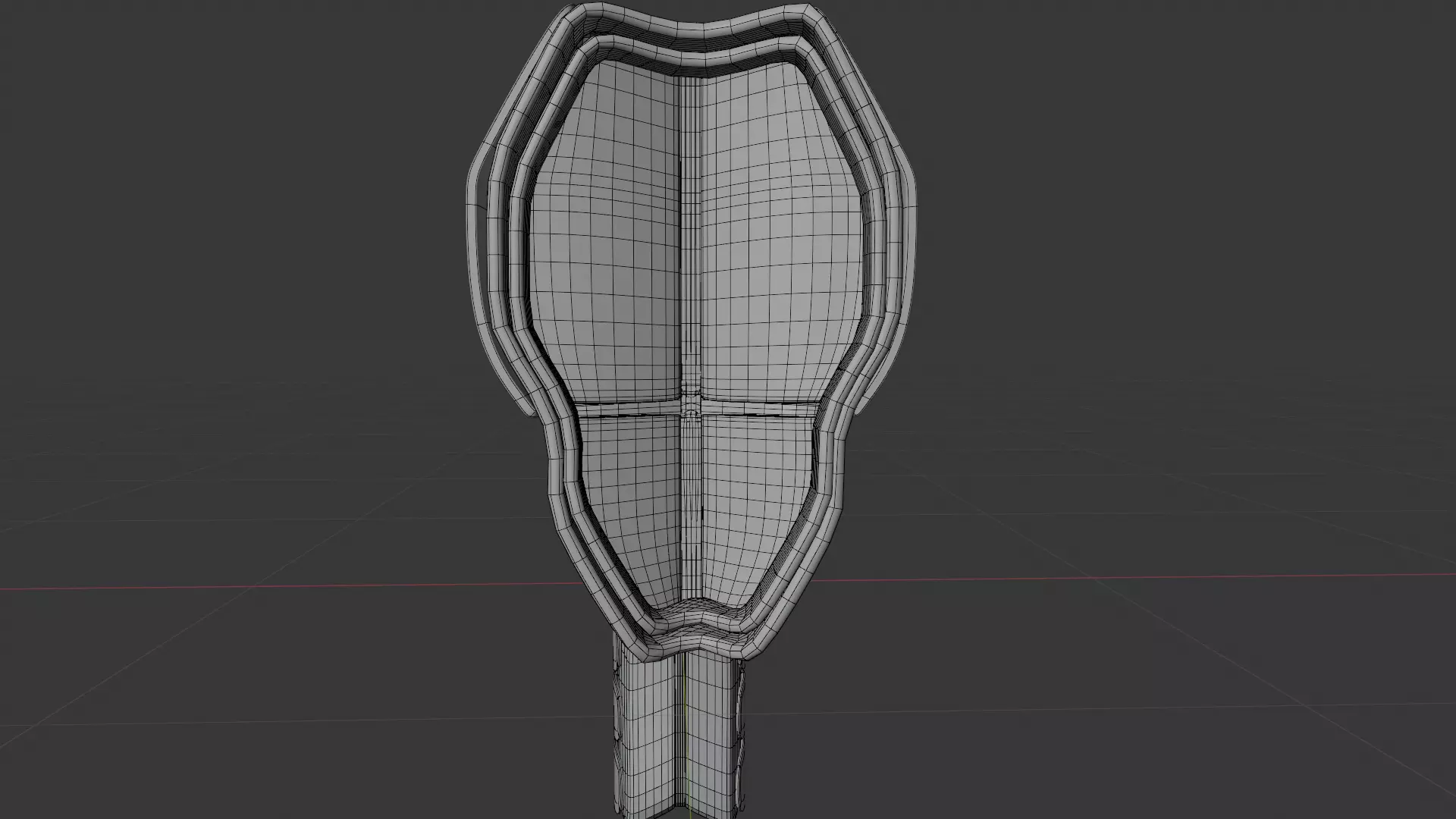 Gun Magnum scifi Low-poly 3D model_10