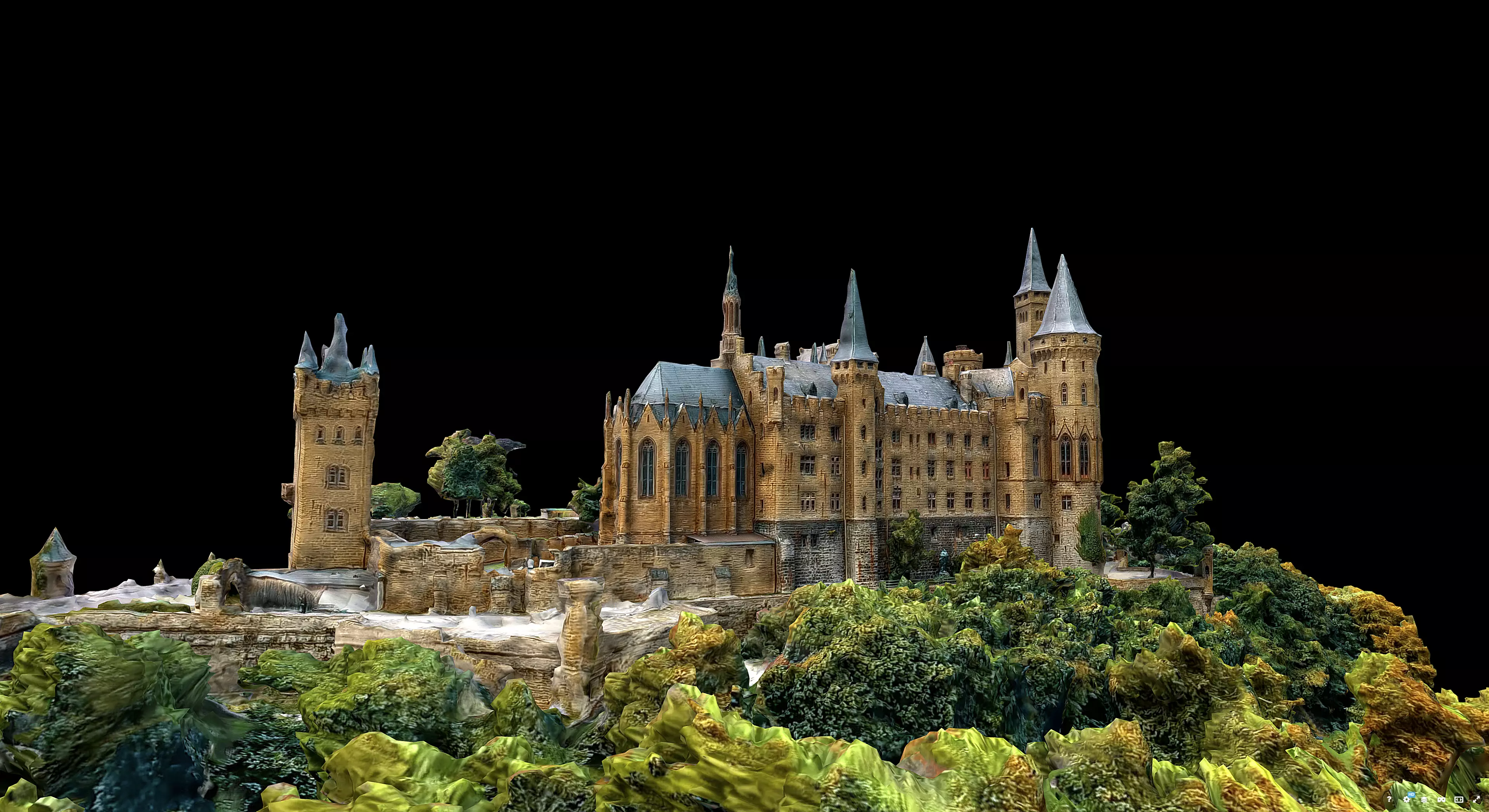 Hohenzollern Castle Free 3D model_1
