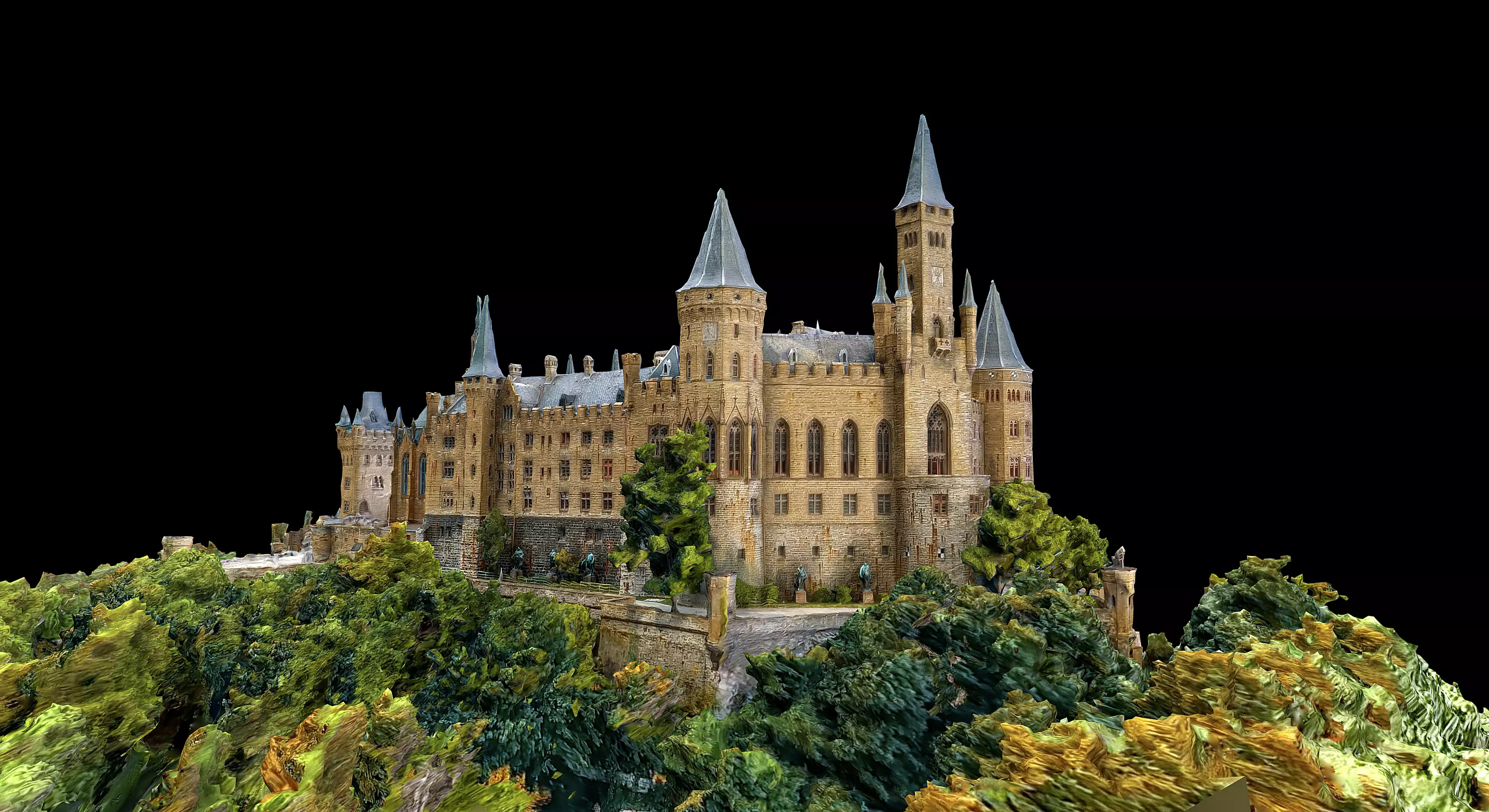 Hohenzollern Castle Free 3D model_0