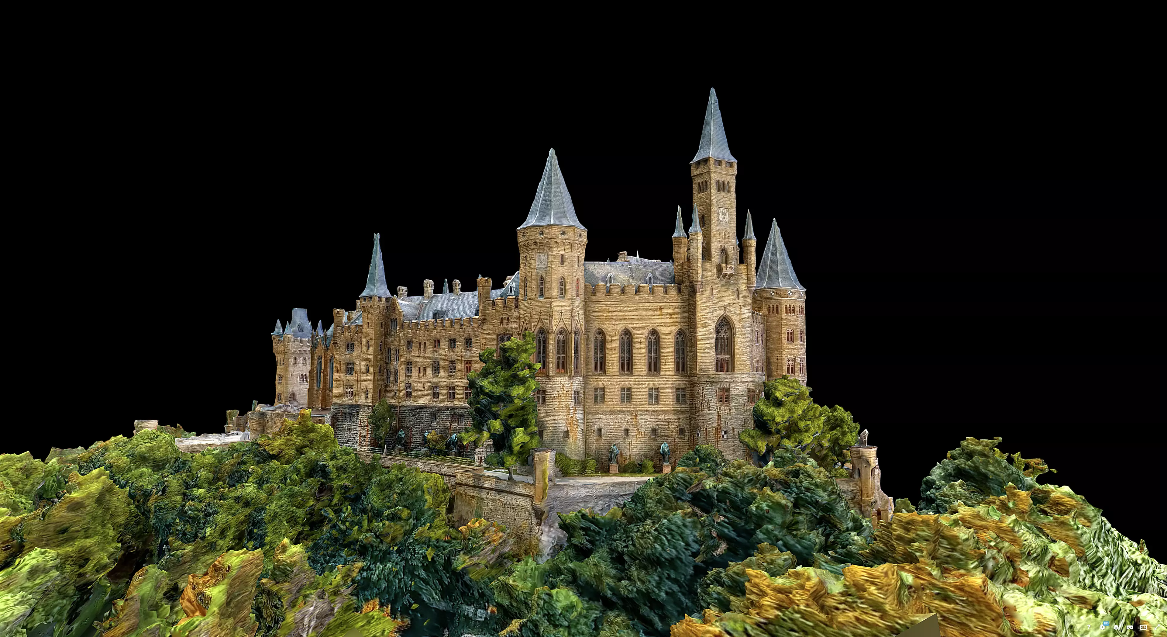 Hohenzollern Castle Free 3D model_5