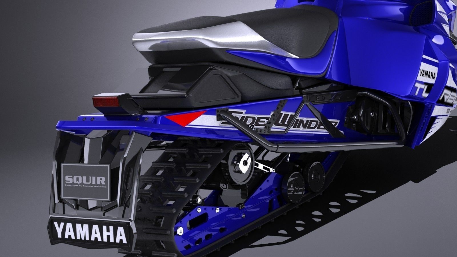 Yamaha Sidewinder R-TX LE snowmobile 3D model_4