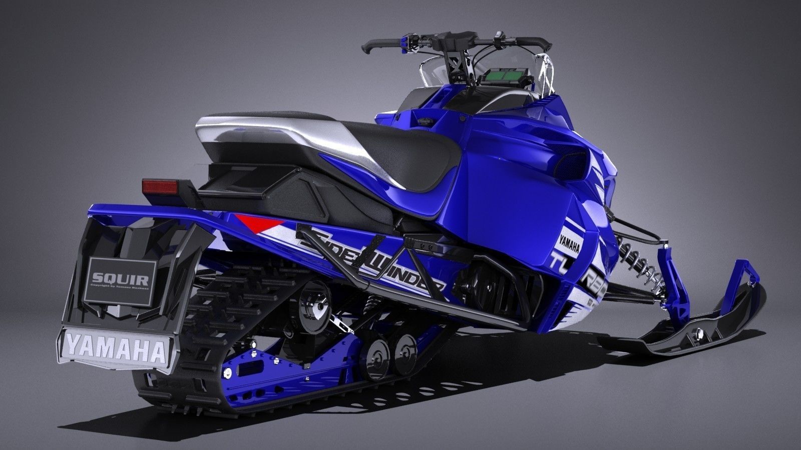 Yamaha Sidewinder R-TX LE snowmobile 3D model_6