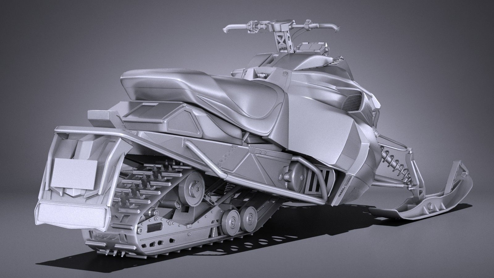 Yamaha Sidewinder R-TX LE snowmobile 3D model_10