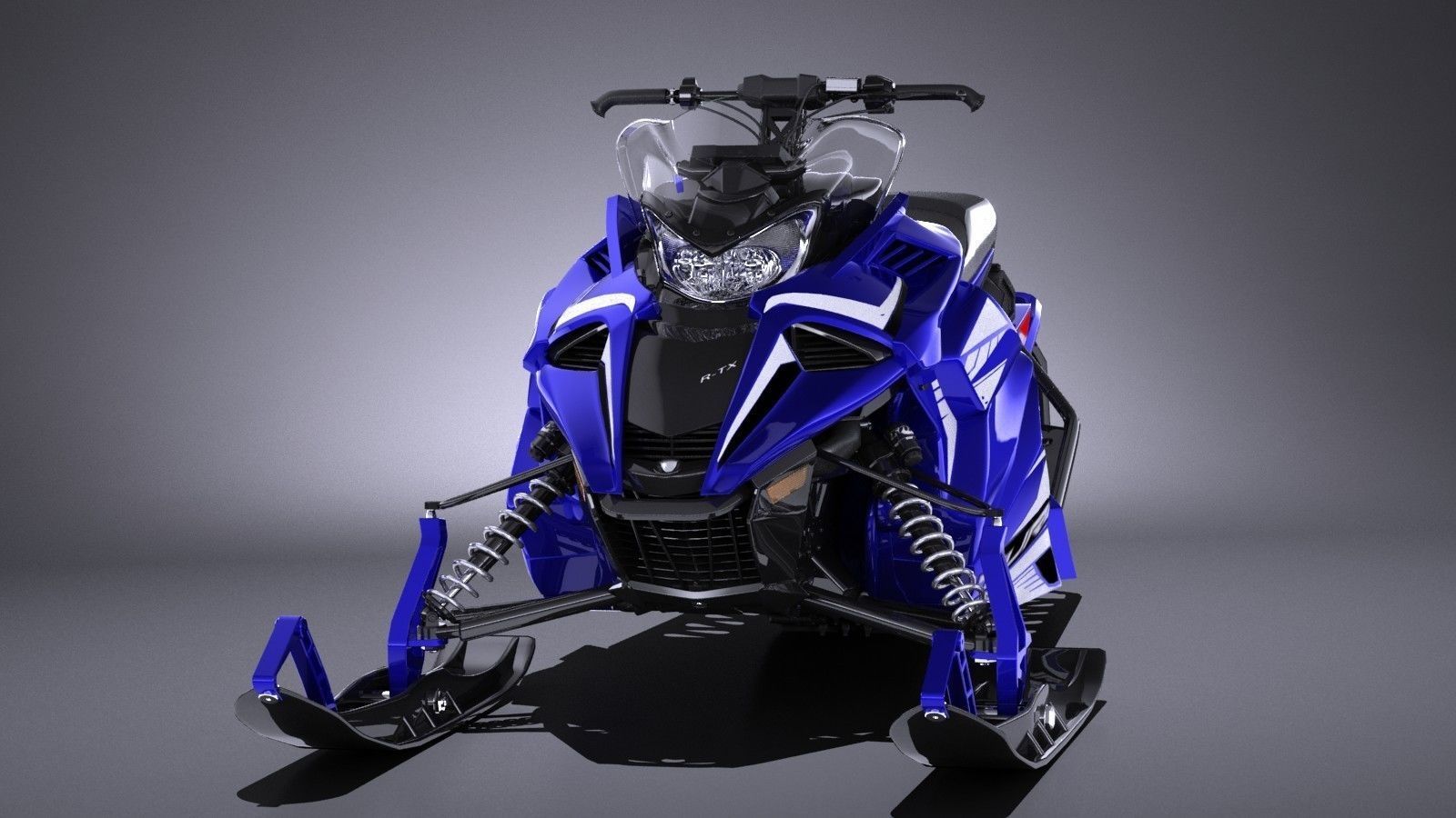 Yamaha Sidewinder R-TX LE snowmobile 3D model_2