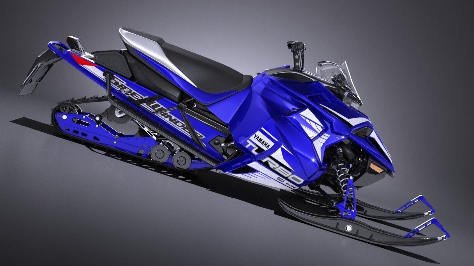 Yamaha Sidewinder R-TX LE snowmobile 3D model_7