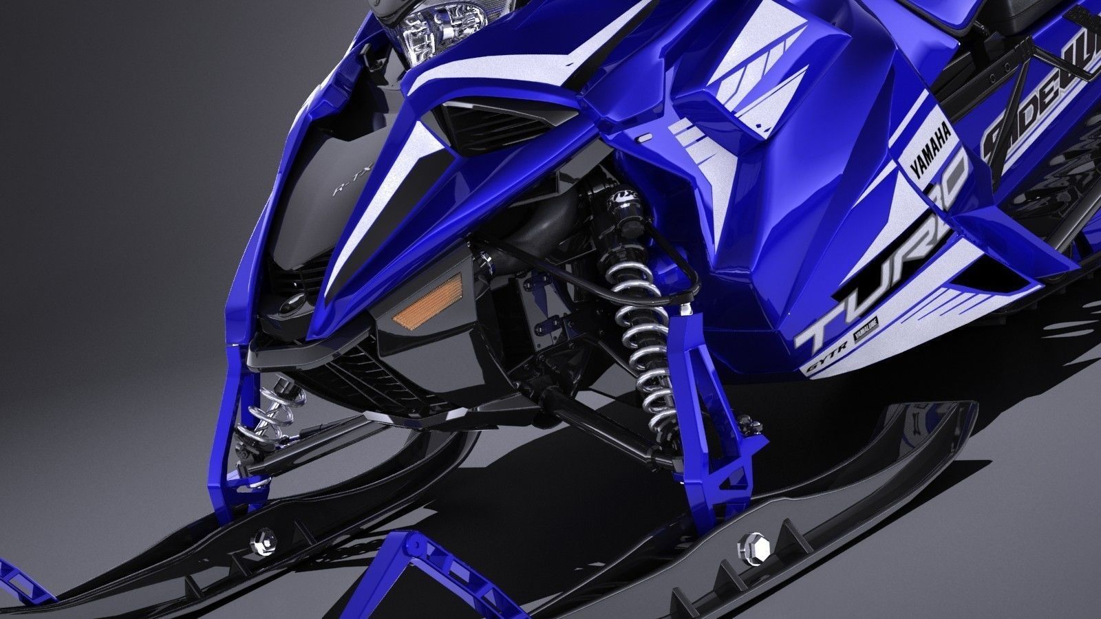 Yamaha Sidewinder R-TX LE snowmobile 3D model_3