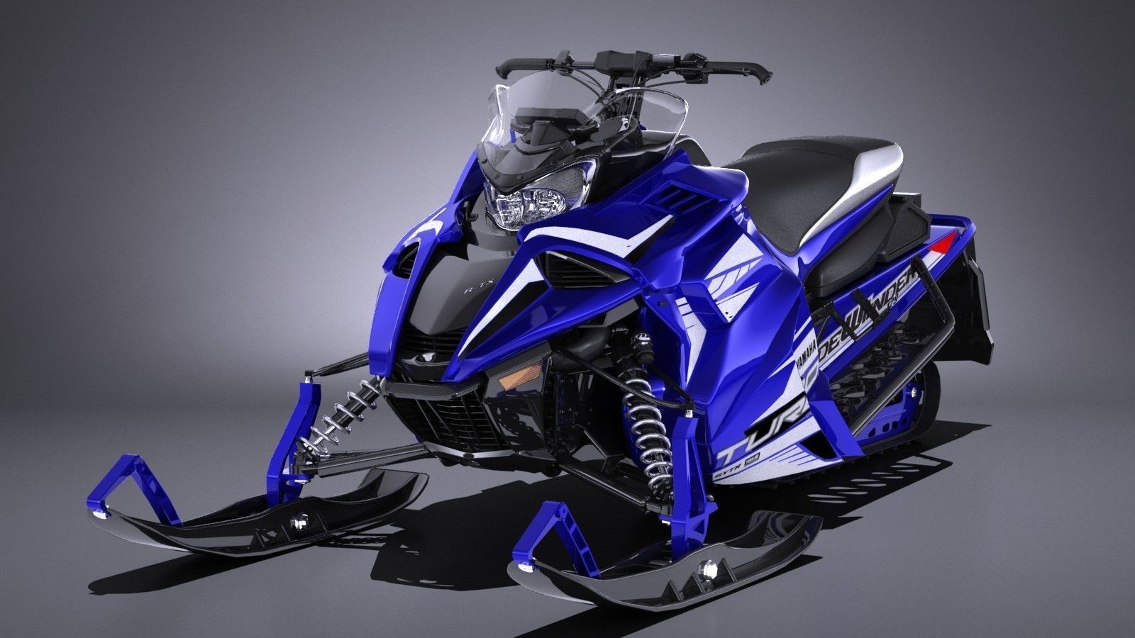 Yamaha Sidewinder R-TX LE snowmobile 3D model_1