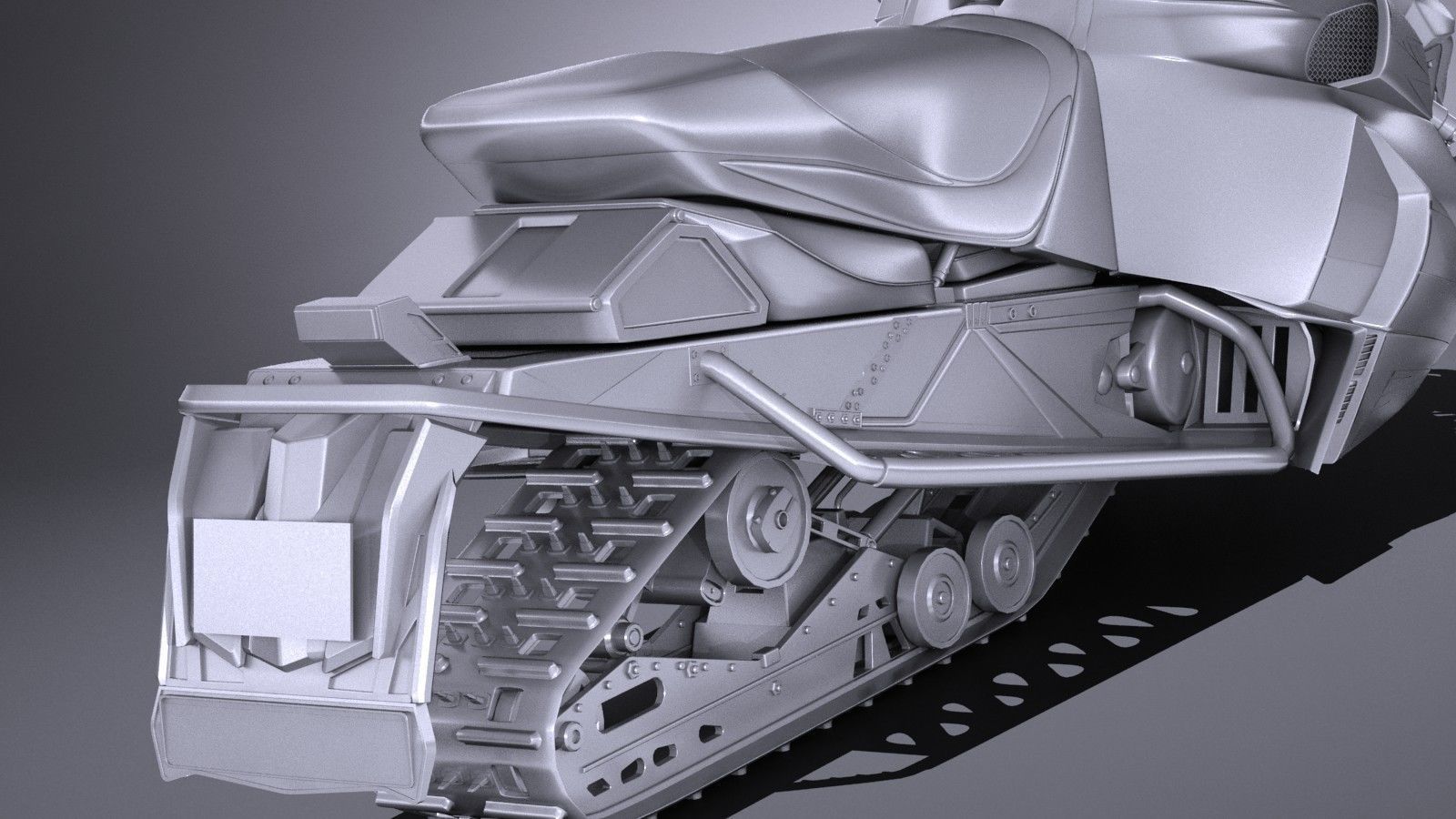 Yamaha Sidewinder R-TX LE snowmobile 3D model_11