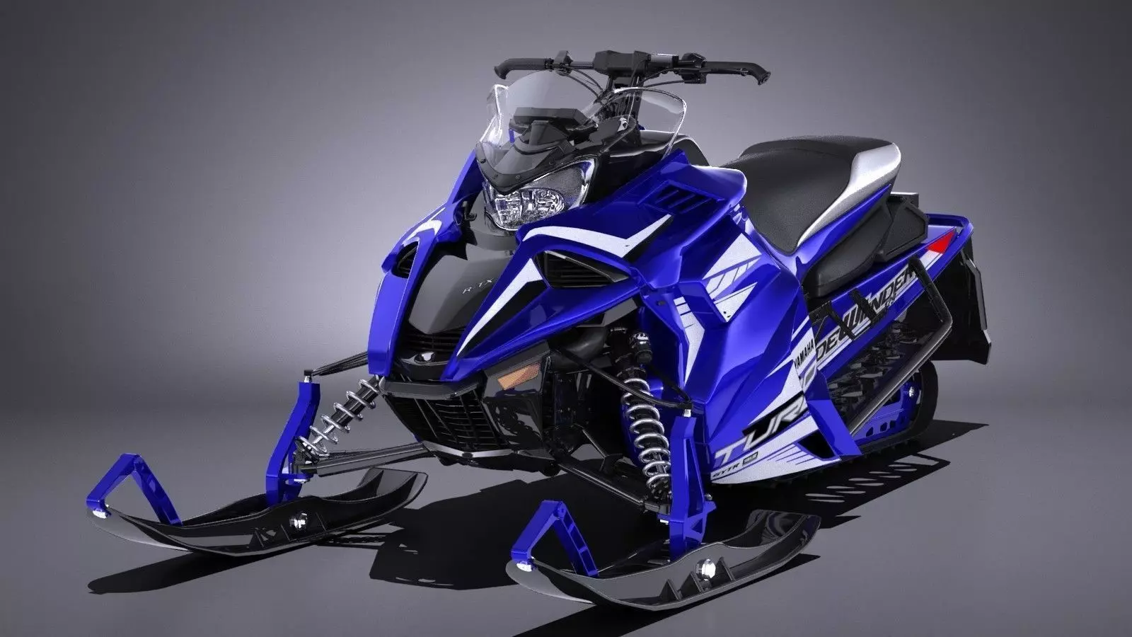 Yamaha Sidewinder R-TX LE snowmobile 3D model_0