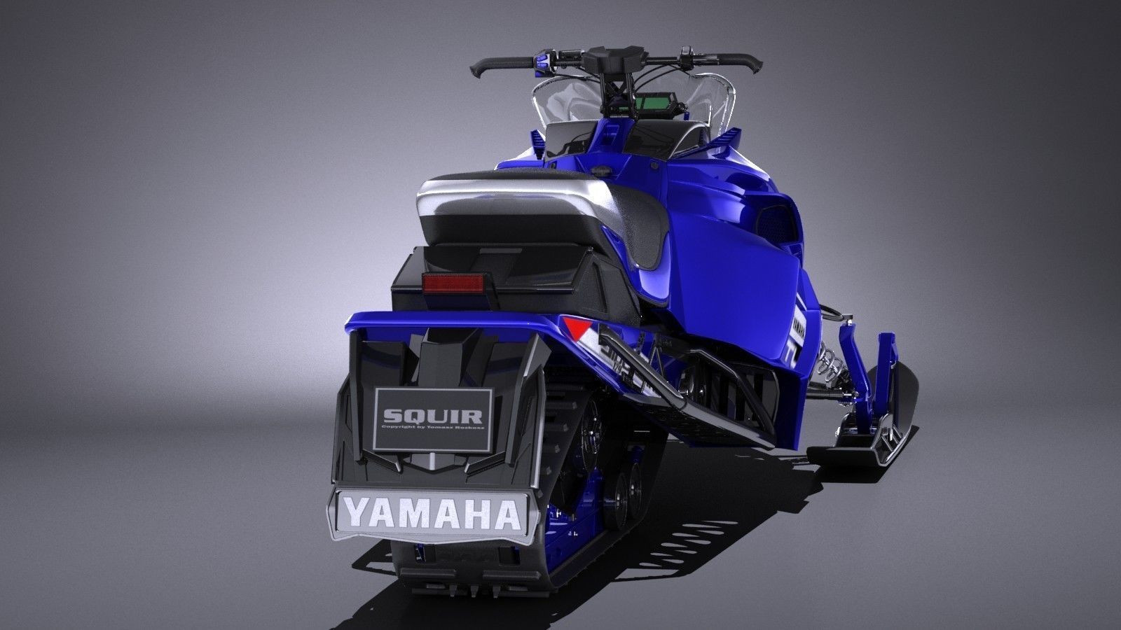 Yamaha Sidewinder R-TX LE snowmobile 3D model_5