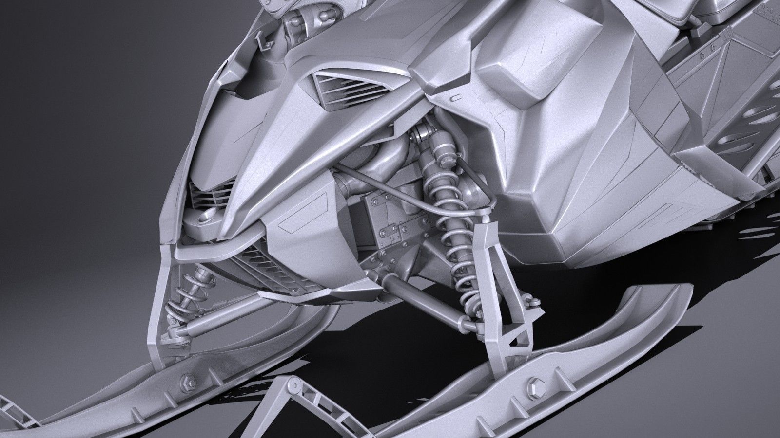 Yamaha Sidewinder R-TX LE snowmobile 3D model_12