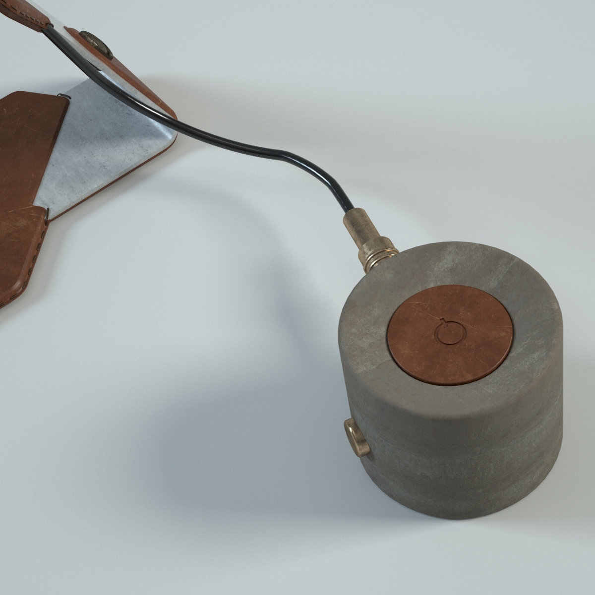 Vintage Orchid Lamp 3D model_6