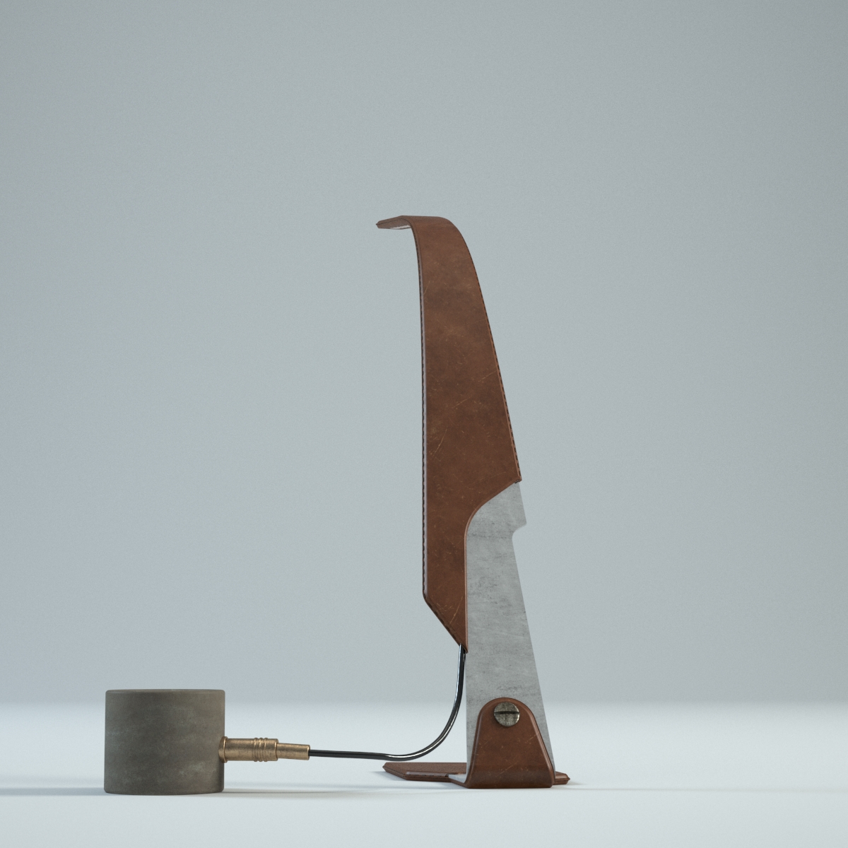 Vintage Orchid Lamp 3D model_3