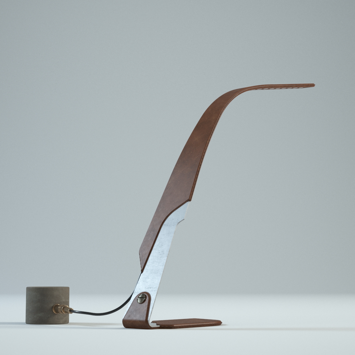 Vintage Orchid Lamp 3D model_4