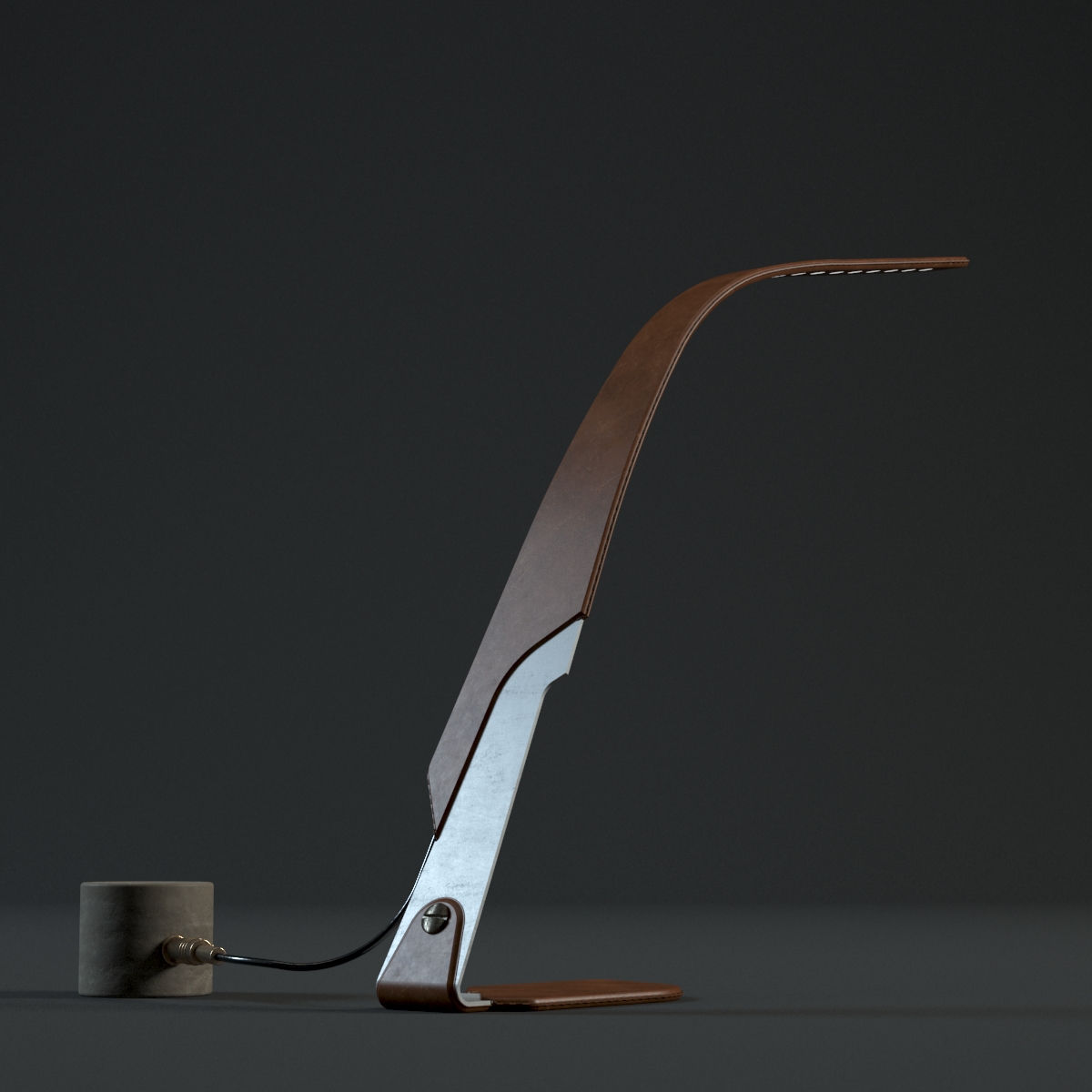 Vintage Orchid Lamp 3D model_1