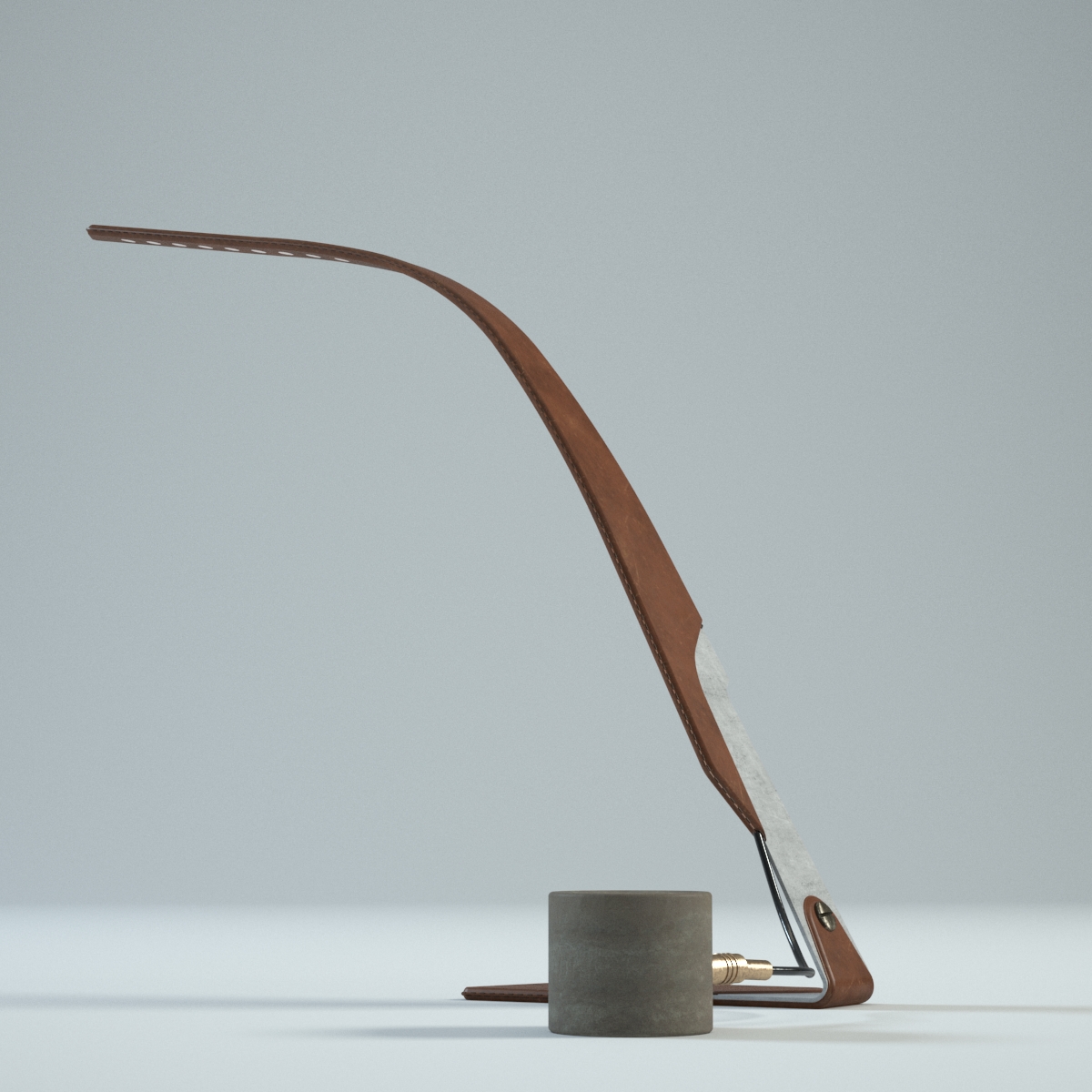 Vintage Orchid Lamp 3D model_2