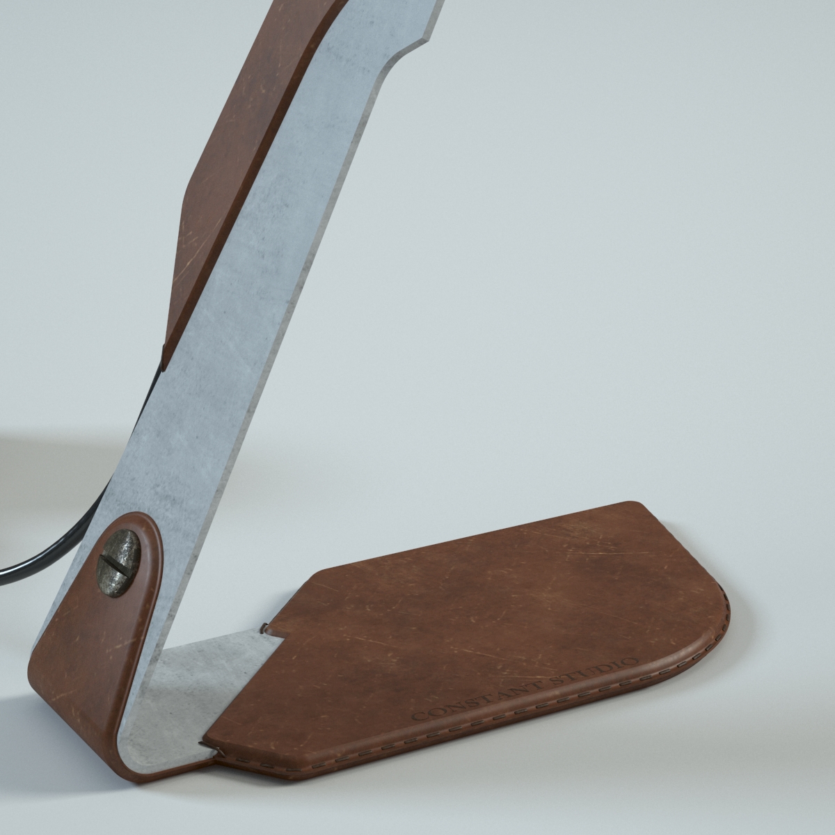 Vintage Orchid Lamp 3D model_7