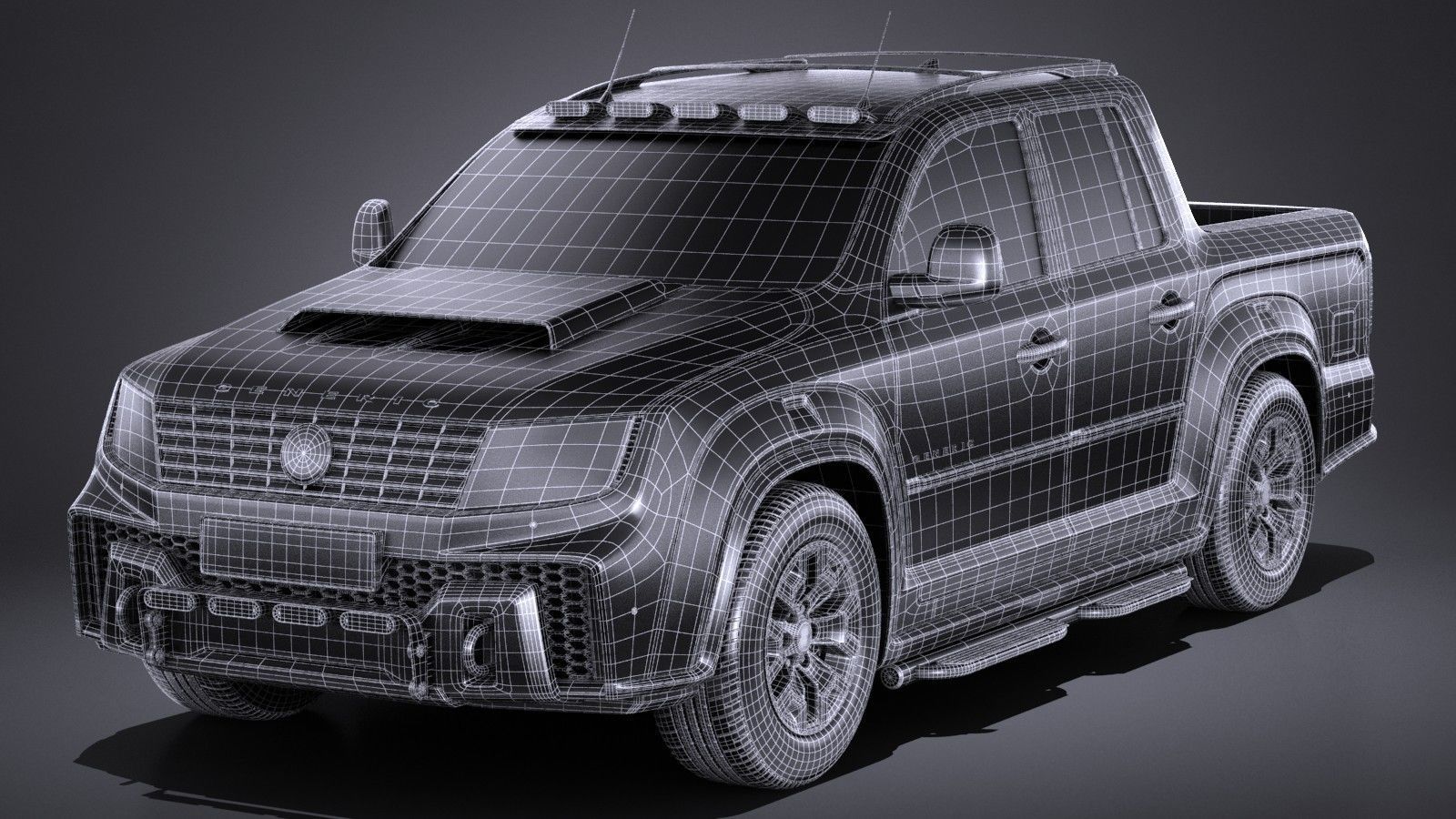 Generic Pickup 2017 NoName 3D model_14