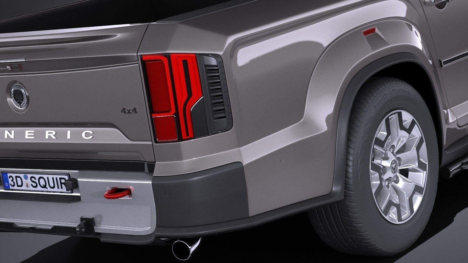 Generic Pickup 2017 NoName 3D model_3