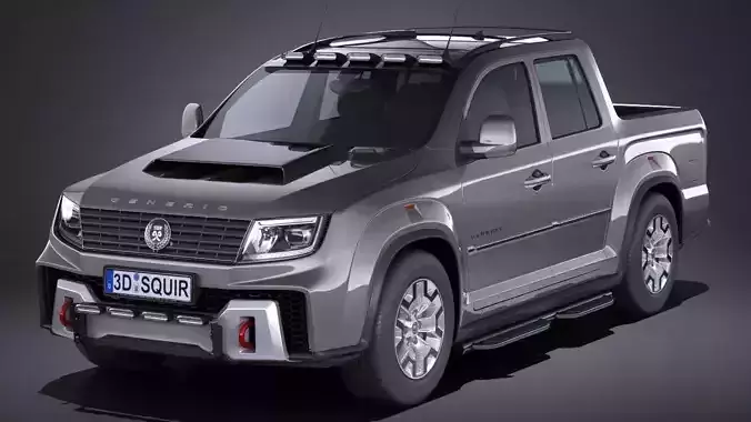 Generic Pickup 2017 NoName 3D model Generic Pickup 2017 NoName 3D model