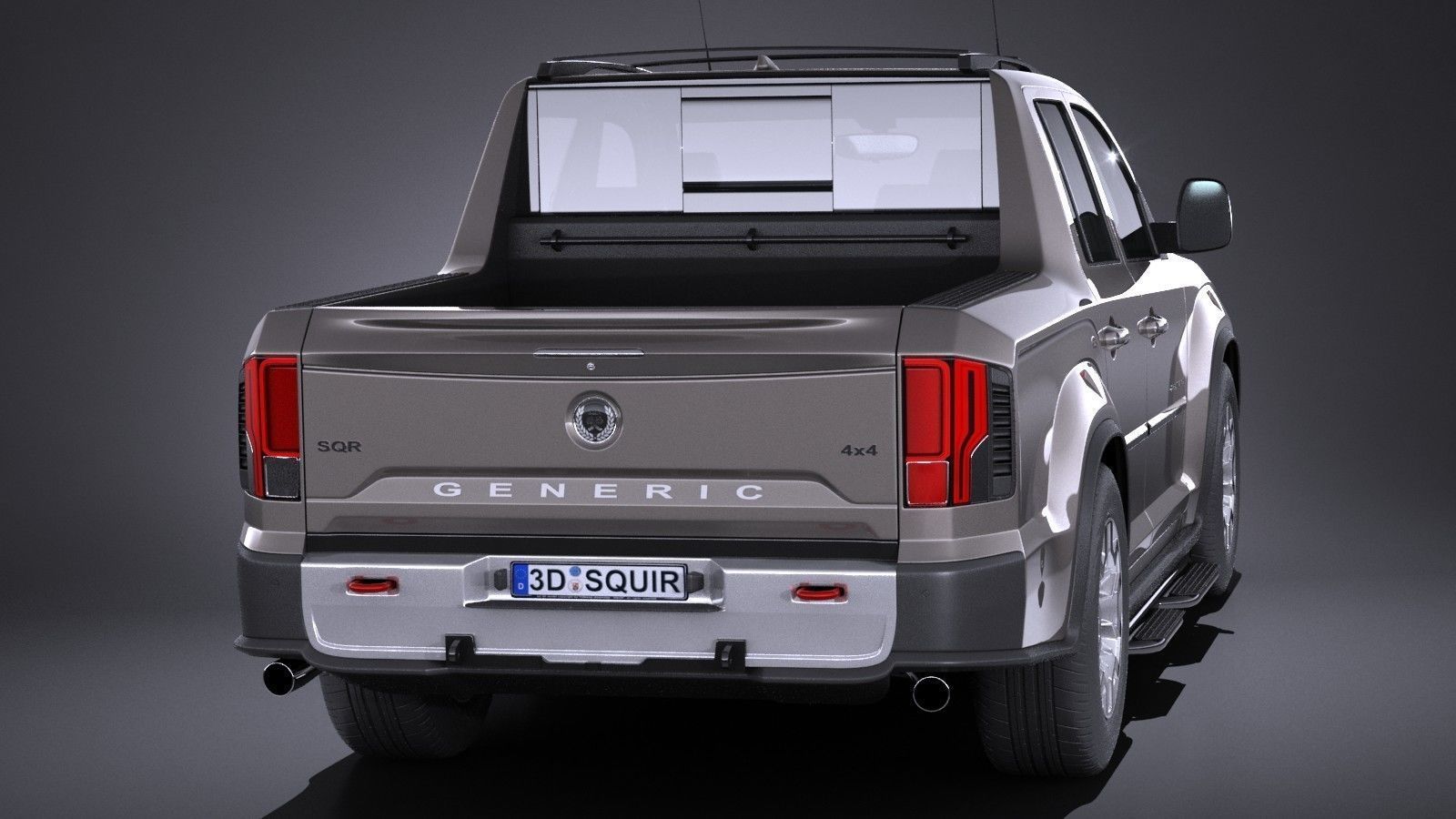 Generic Pickup 2017 NoName 3D model_5