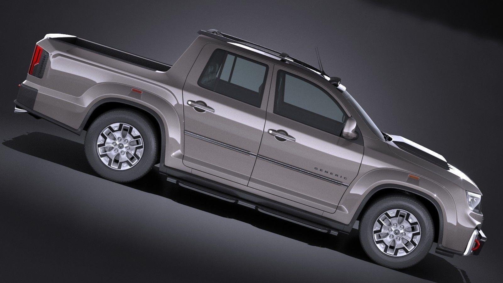 Generic Pickup 2017 NoName 3D model_4