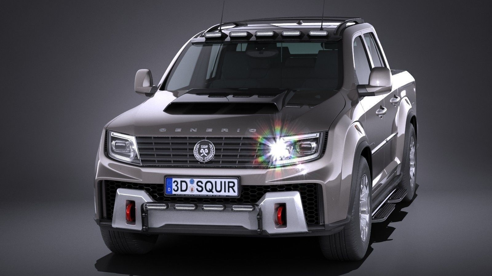 Generic Pickup 2017 NoName 3D model_1