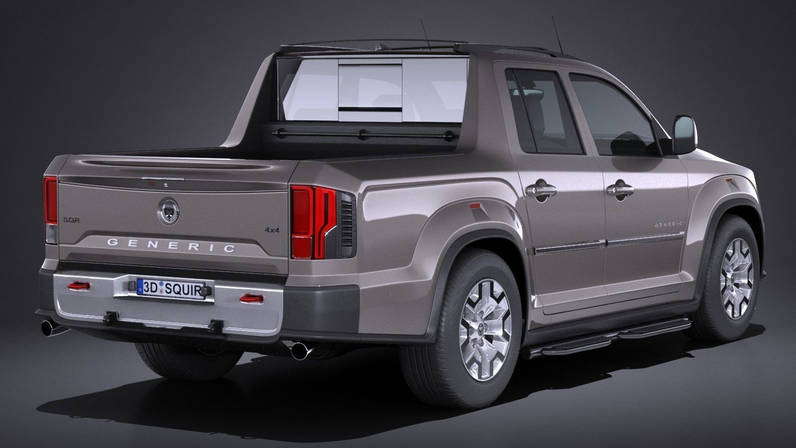 Generic Pickup 2017 NoName 3D model_6