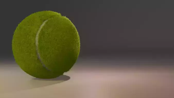 Green tennis ball - 2 Different Textures Low-poly 3D model