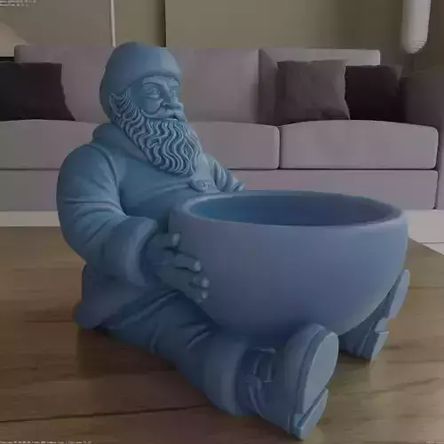 Santa Planter Candy Container