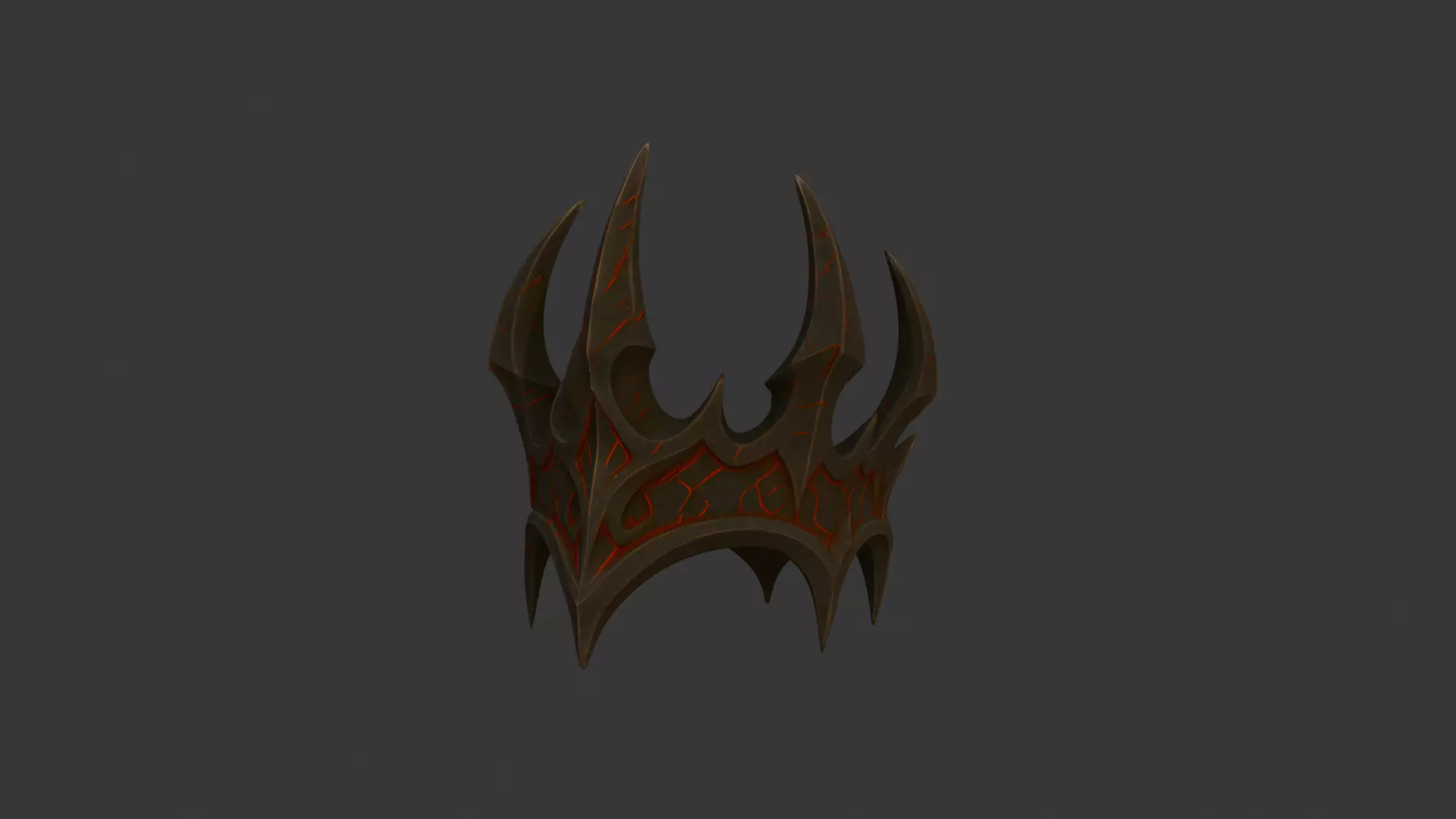 Devil Crown 3D Model Printable 3D print model_0