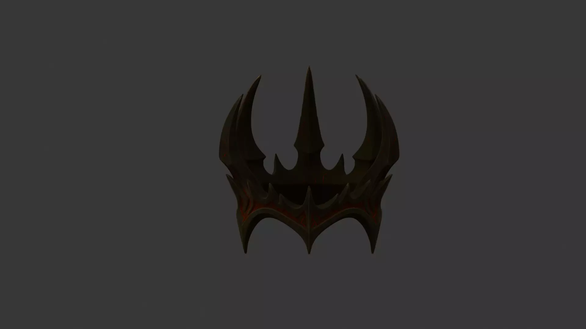 Devil Crown 3D Model Printable 3D print model_7