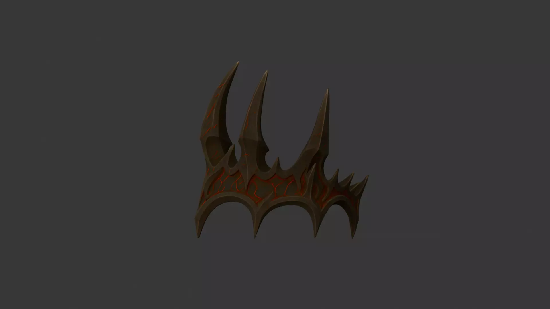Devil Crown 3D Model Printable 3D print model_6