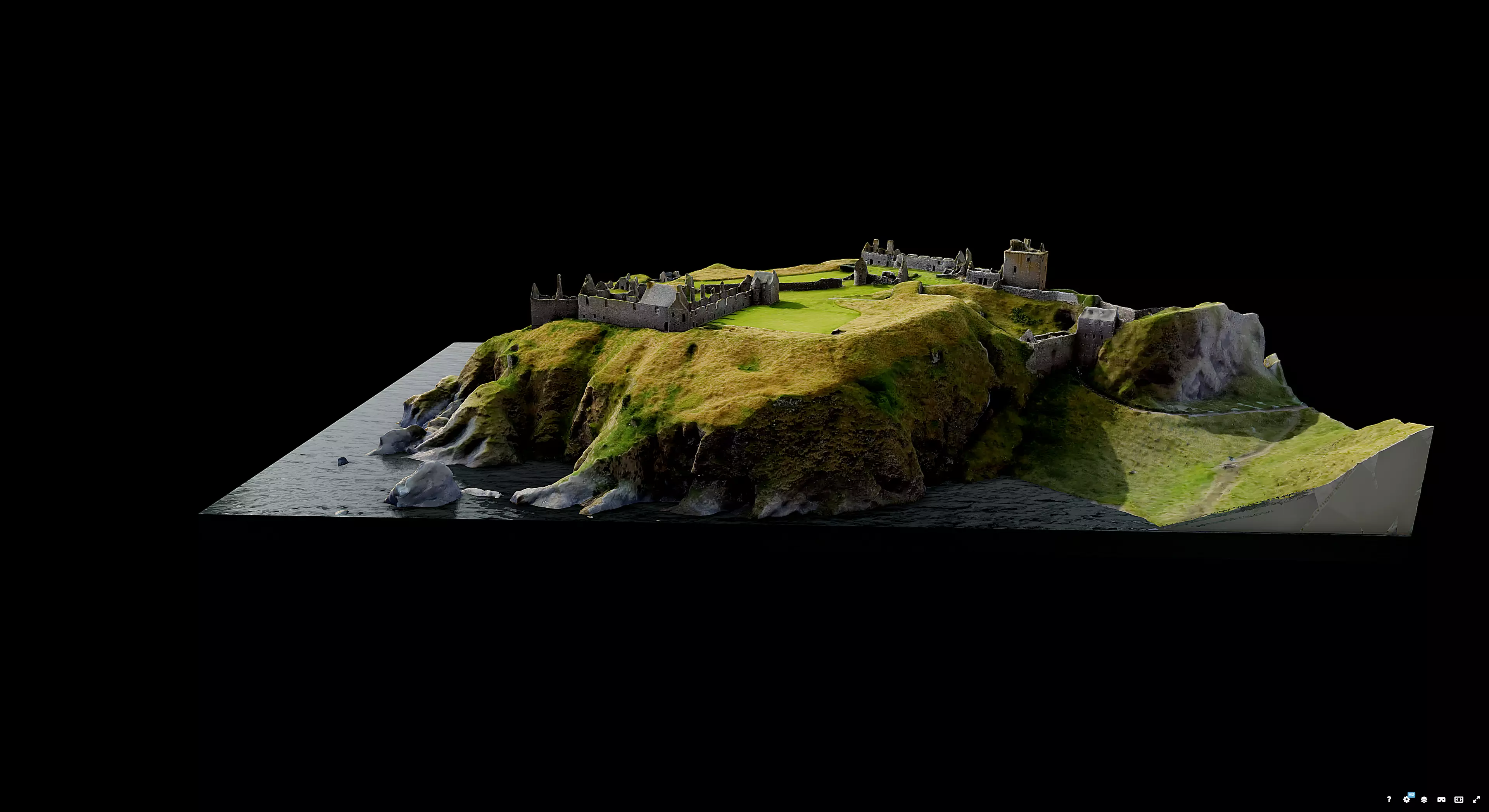 Dunnottar Castle Scotland 3D model_3