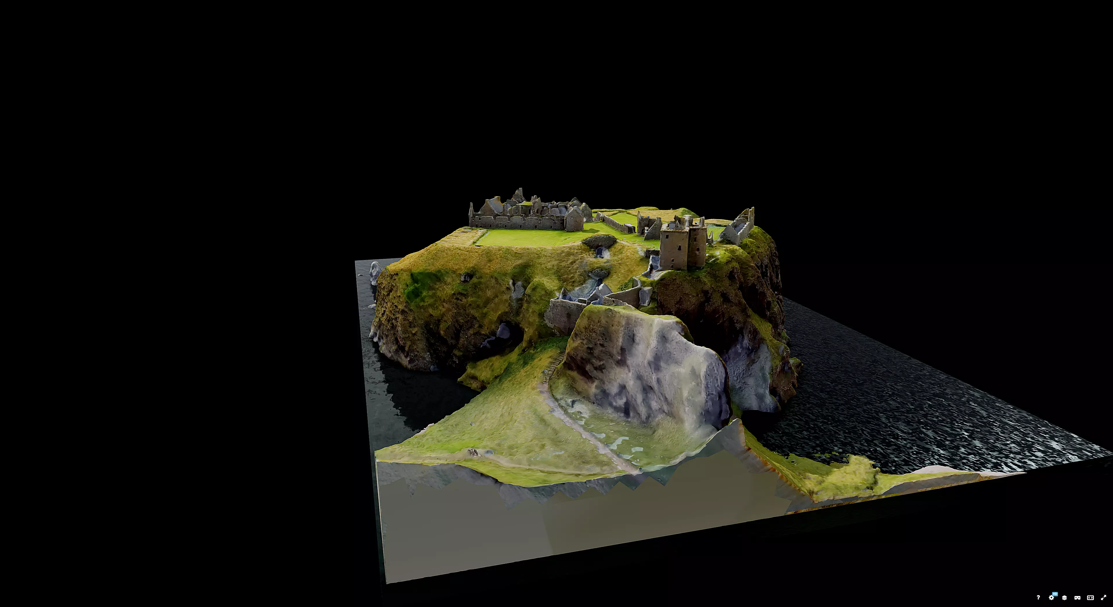 Dunnottar Castle Scotland 3D model_2