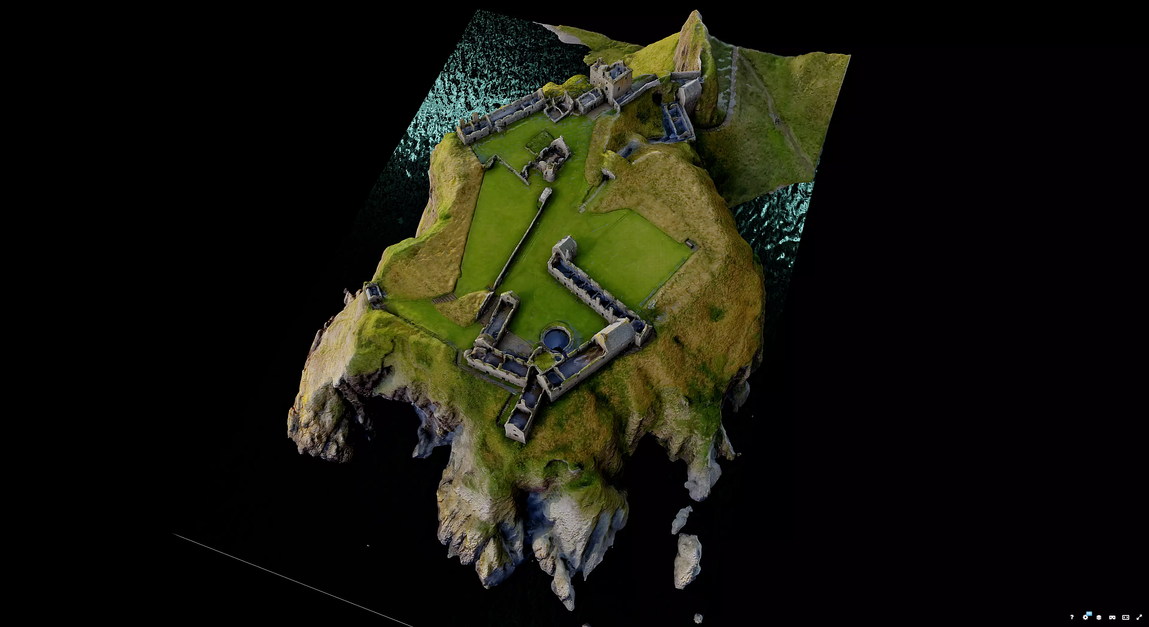 Dunnottar Castle Scotland 3D model_6