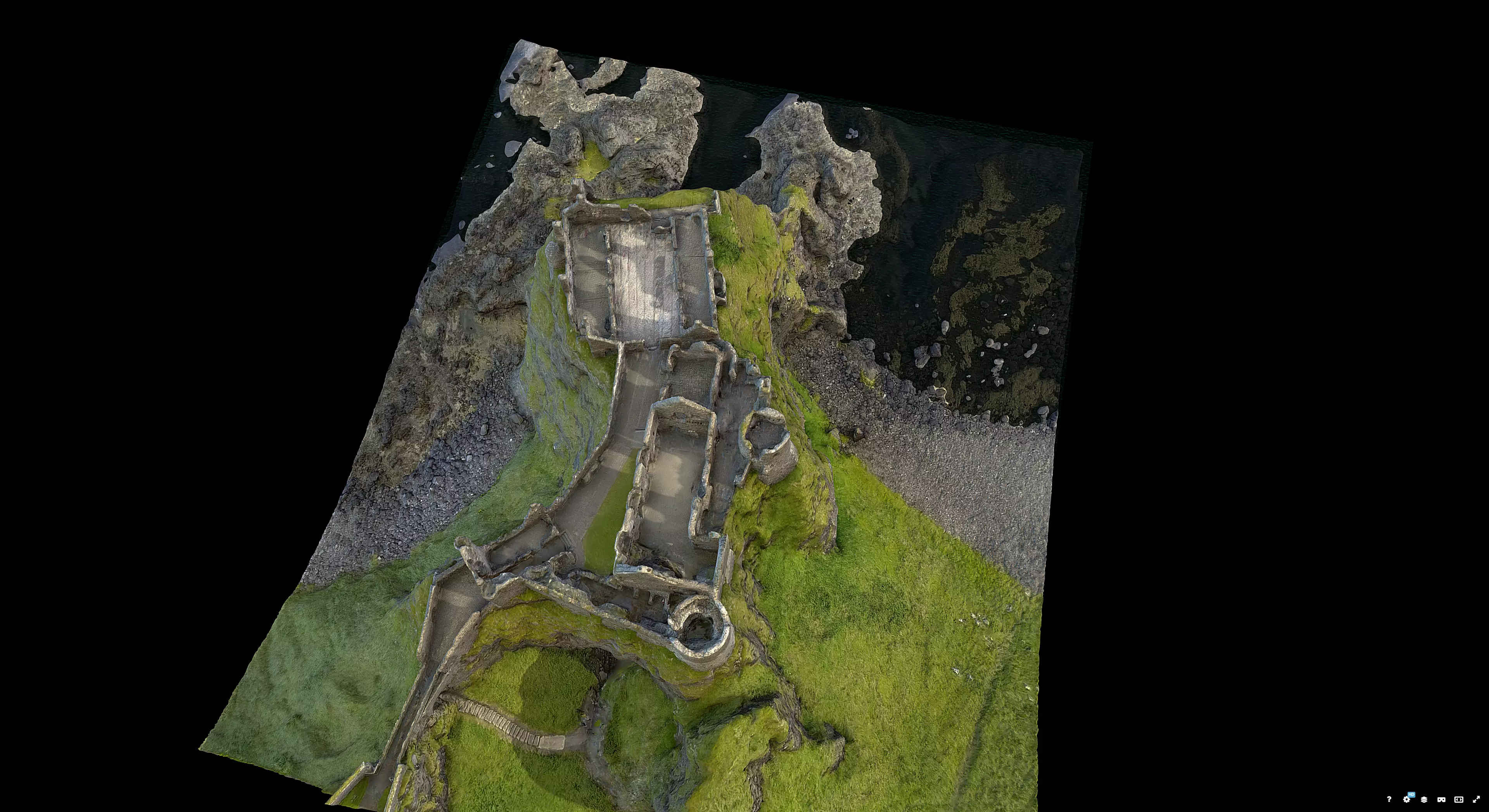 Dunluce Castle 3D model_7