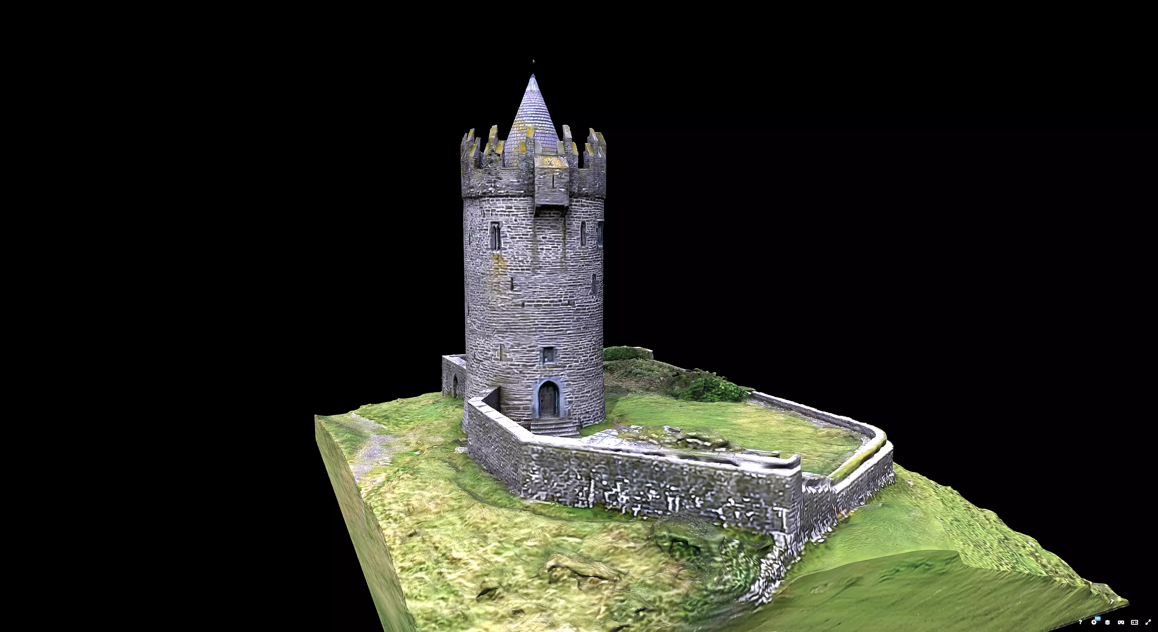 Doonagore Castle 3D model_1