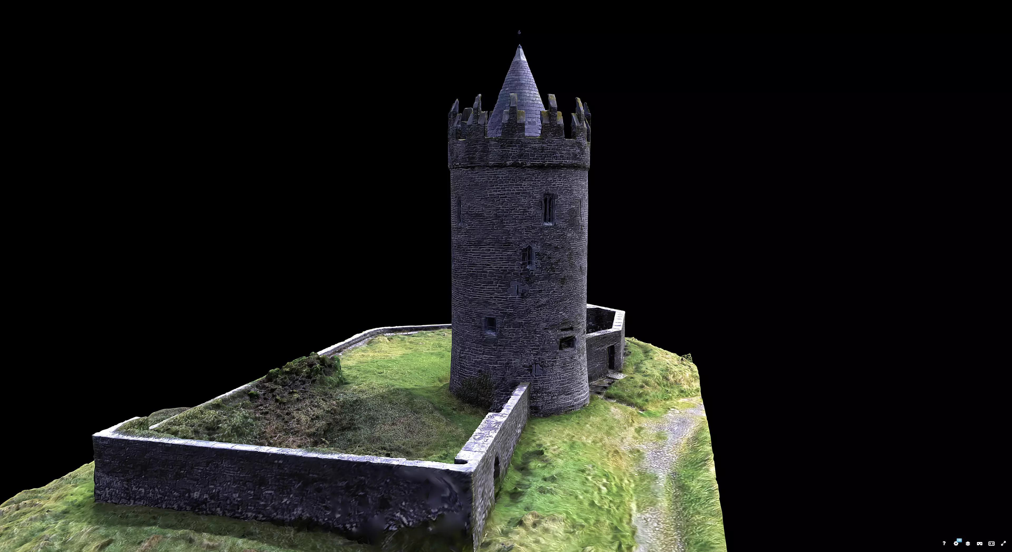 Doonagore Castle 3D model_3