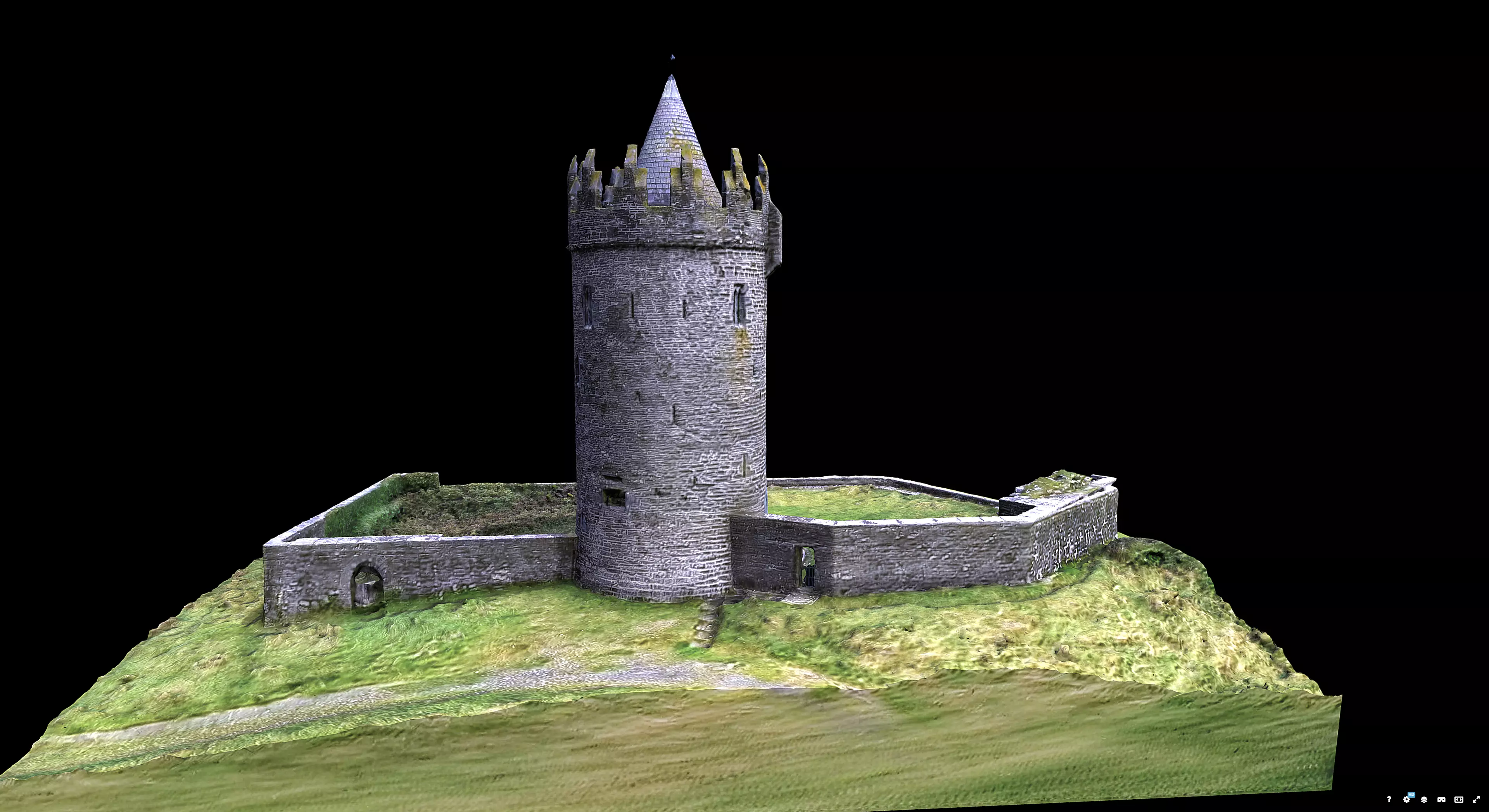 Doonagore Castle 3D model_2